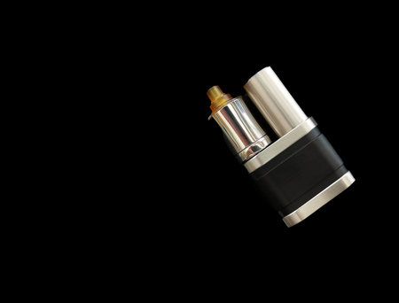 Advanced personal vaporizer or e-cigarette Vintage style, side by side styleの写真素材