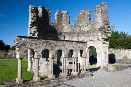 Mellifont Abbey located in County Louth (Ireland), the first Cistercian abbey which to be built in Irelandの写真素材