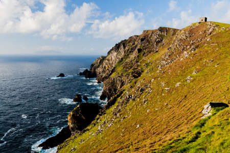 Bruff, Valentia Island, County Kerry, Ireland - August 20, 2010: Sealine at Bruff, Valencia Island.の写真素材