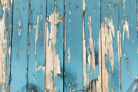 Background Old Wood With Peeling Of Colorの写真素材