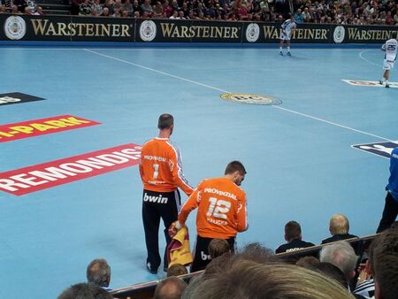 The Nord-Derby in Handball between THW KIel and SG Flensburg-Handewitt am 07.11.2012のeditorial素材