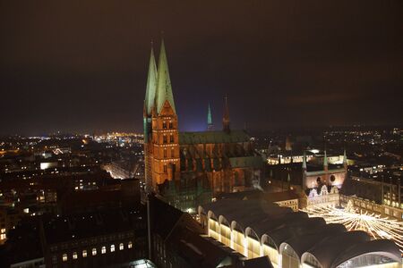 Christmas Market at Luebeckの写真素材