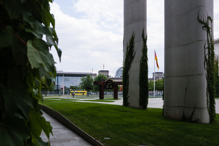 Federal Chancellery, Home of the Chancellor and the Chancellery staffのeditorial素材