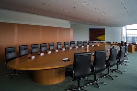 The Cabinet Room inside the Federal Chancellery, Home of the Chancellor and the Chancellery staff