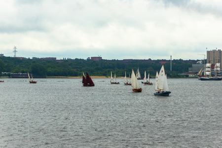 A Regatta escort tour on a navy ship on the occasion of a sailing regatta for the Kieler Woche 2013のeditorial素材