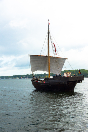 A Regatta escort tour on a navy ship on the occasion of a sailing regatta for the Kieler Woche 2013のeditorial素材