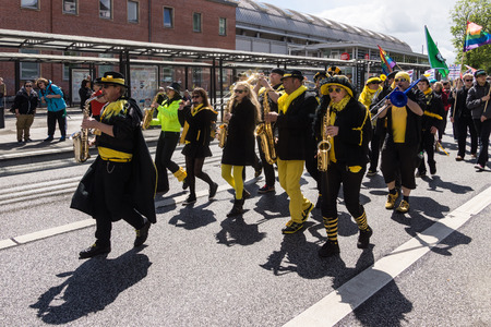 Impressions from the Christopher Street Day 2015 in Kiel Germanyのeditorial素材