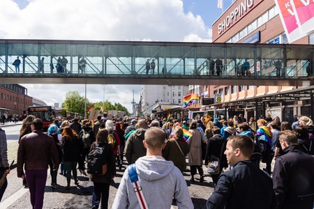 Impressions from the Christopher Street Day 2015 in Kiel Germanyのeditorial素材