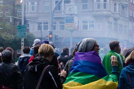 Impressions from the Christopher Street Day 2015 in Kiel Germanyのeditorial素材