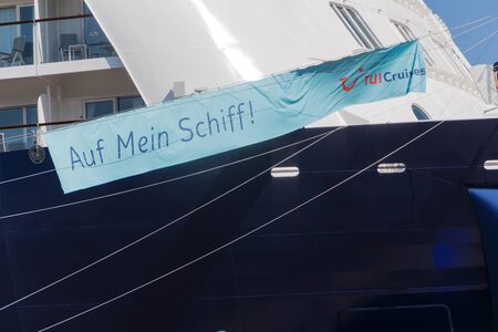 Kiel, Germany. 5th June, 2015. Impressions from the christening of the TUI Ship "Mein Schiff 4" with fromer swimmer Franziska van Almsick as godmotherのeditorial素材