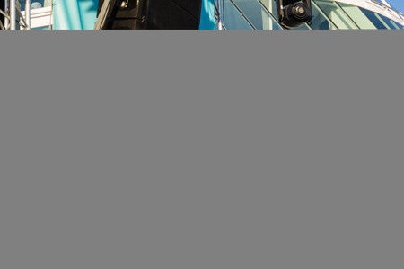 Kiel, Germany. 5th June, 2015. The musicians Skyline feat. Doro are performing at the christening of the TUI Ship "Mein Schiff 4" and Metalhead are head-banging Â© BjÃ¶rn Deutschmann/Alamy Live Newsのeditorial素材