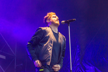 Kiel, Germany - June 25th 2016: The Band "Stanfour" performs on the Hoern Stage during the Kieler Woche 2016のeditorial素材