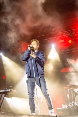Kiel, Germany - June 25th 2016: The Band "Stanfour" performs on the Hoern Stage during the Kieler Woche 2016のeditorial素材
