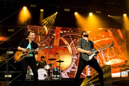 Kiel, Germany - June 19th 2016: The singersongwriter Joris  performs with his band on the HÃ¶rn...