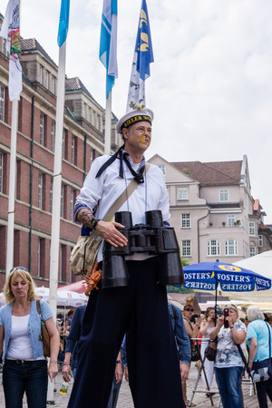 Kiel, Germany - June 24th 2016: Impressions from the International Market of the Kieler Woche 2016のeditorial素材