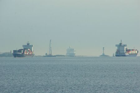 KIEL, GERMANY - MAY 11 2017: The new flag ship "My ship 6" from Tui Cruises makes it first call to the Port of Kielのeditorial素材