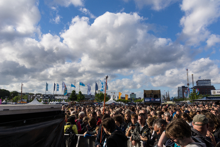 KIEL, GERMANY - June 16 2017: The singersongwriter Amy Mcdonald is performing on the HÃ¶rn BÃ¼hne at the Soundcheck Friday during the Kieler Woche 2017のeditorial素材