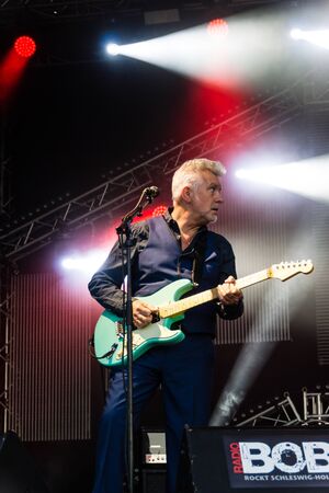 Kiel, Germany - June 18th 2017: The Band Manfred Mann's Earth Band is performing on the Hoern stage during the Kieler Woche 2017のeditorial素材