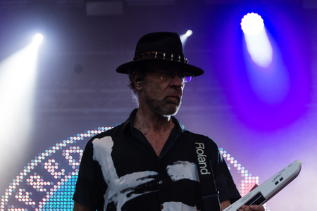 Kiel, Germany - June 18th 2017: The Band Manfred Mann's Earth Band is performing on the Hoern stage during the Kieler Woche 2017のeditorial素材