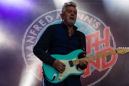 Kiel, Germany - June 18th 2017: The Band Manfred Mann's Earth Band is performing on the Hoern stage...