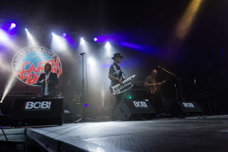 Kiel, Germany - June 18th 2017: The Band Manfred Mann's Earth Band is performing on the Hoern stage during the Kieler Woche 2017のeditorial素材