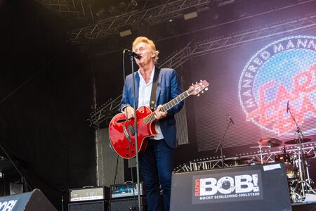 Kiel, Germany - June 18th 2017: The Band Manfred Mann's Earth Band is performing on the Hoern stage during the Kieler Woche 2017のeditorial素材
