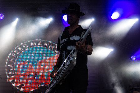 Kiel, Germany - June 18th 2017: The Band Manfred Mann's Earth Band is performing on the Hoern stage during the Kieler Woche 2017のeditorial素材