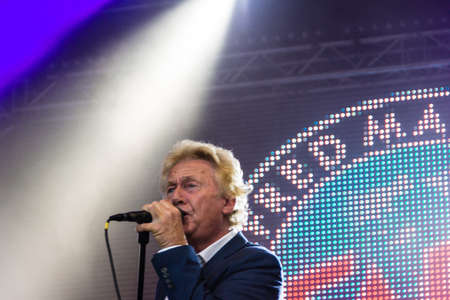 Kiel, Germany - June 18th 2017: The Band Manfred Mann's Earth Band is performing on the Hoern stage during the Kieler Woche 2017のeditorial素材