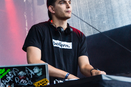 KIEL, GERMANY - June 17 2017:  DJ Beauty and the Beats on the Radio BOB! Camp during the Kieler Woche 2017のeditorial素材