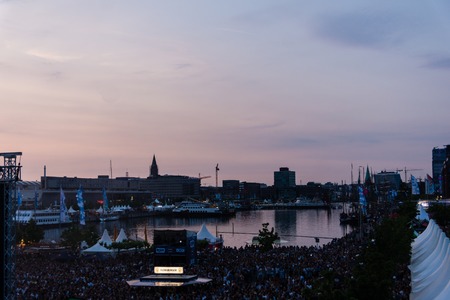 Kiel, Germany - June 19th 2017: The Rapper Samy Deluxe is performing on the HÃ¶rn stage during the...