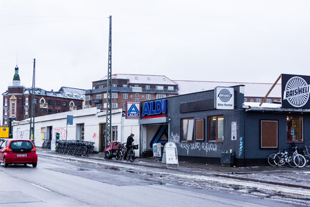 An ALDI Store in Copenhagen, Denmarkのeditorial素材