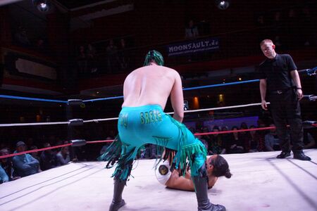 Kiel, Germany. 11th June, 2019. The European Cruiserweight Championship between Da Mack and Nitro Greenのeditorial素材