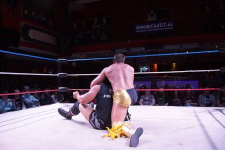 Kiel, Germany. 11th June, 2019. The Maximum Championchip Match between Carlito and Kay Juttlerのeditorial素材