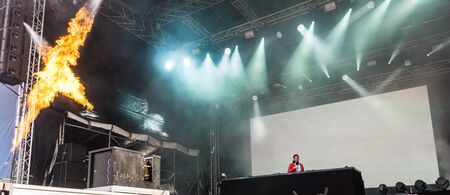 Kiel, Germany - June 21st 2019: DJ Jonas Blue is performing on the Hoernstage