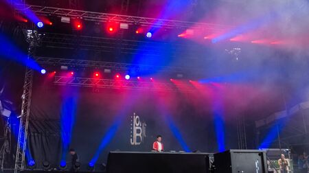 Kiel, Germany - June 21st 2019: DJ Jonas Blue is performing on the Hoernstage