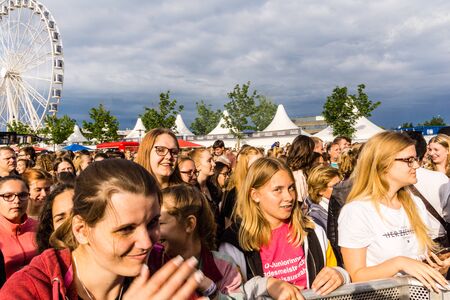 Kiel, Germany - June 21st 2019: DJ Jonas Blue is performing on the Hoernstageのeditorial素材