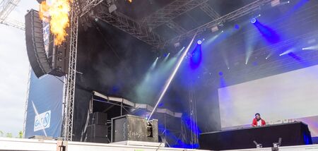 Kiel, Germany - June 21st 2019: DJ Jonas Blue is performing on the Hoernstage