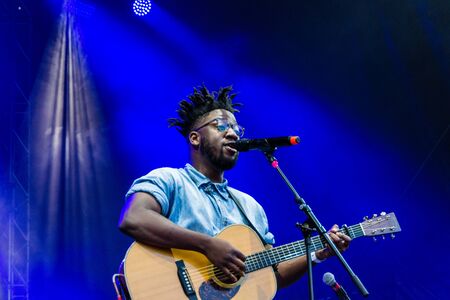 Kiel, Germany - June 21st 2019: Kelvin Jones is performing on the Rathaus Stageのeditorial素材
