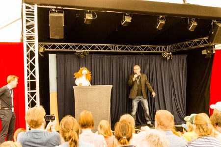 Kiel, Germany - June 23rd 2019: Opening of the Hoftheater im Park with the Lord Mayor of Kiel Mr. Ulf KÃ¤mpfer and Herr von BÃ¶defeldのeditorial素材