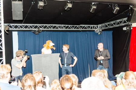 Kiel, Germany - June 23rd 2019: Opening of the Hoftheater im Park with the Lord Mayor of Kiel Mr....