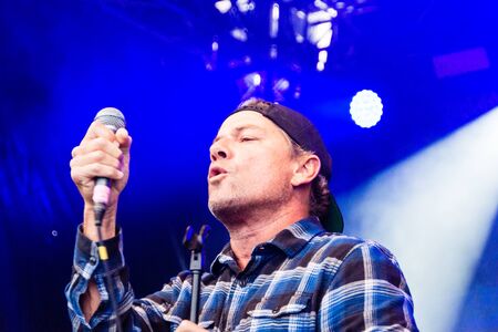 Kiel, Germany - June 24th 2019: The Band "Ugly Kid Joe" is performing in the Radio BOB! Rock Campのeditorial素材