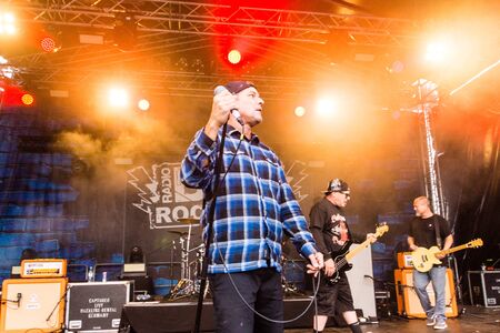 Kiel, Germany - June 24th 2019: The Band "Ugly Kid Joe" is performing in the Radio BOB! Rock Campのeditorial素材