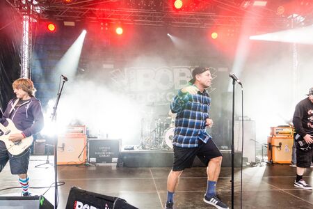 Kiel, Germany - June 24th 2019: The Band Ugly Kid Joe is performing in the Radio BOB! Rock Camp