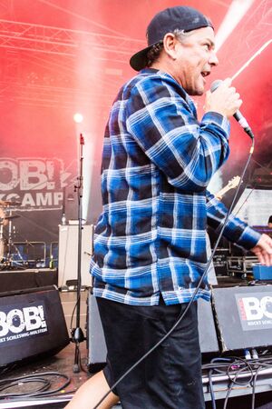 Kiel, Germany - June 24th 2019: The Band Ugly Kid Joe is performing in the Radio BOB! Rock Camp