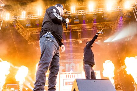 Kiel, Germany - June 27th 2019: The Rapper Kool Savas is performing on the HÃ¶rn Stage