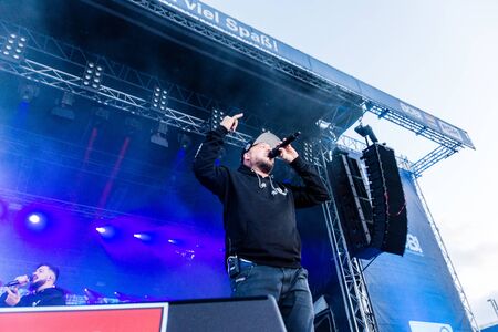 Kiel, Germany - June 27th 2019: The Rapper Kool Savas is performing on the HÃ¶rn Stage