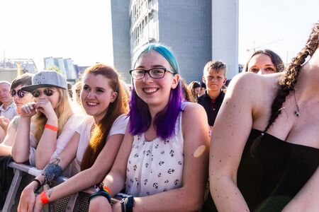 Kiel, Germany - June 28tht 2019:  The Band "Tokio Hotel" is performing on the Hörn Stageのeditorial素材