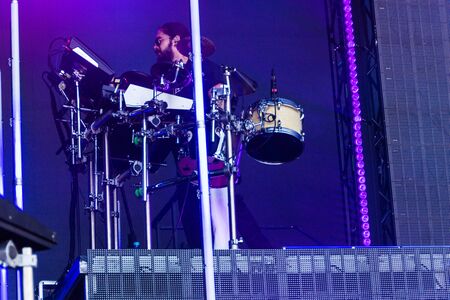 Kiel, Germany - June 28tht 2019:  The Band "Tokio Hotel" is performing on the HÃ¶rn Stageのeditorial素材