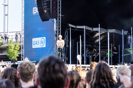 Kiel, Germany - June 28tht 2019:  The Band "Tokio Hotel" is performing on the HÃ¶rn Stageのeditorial素材