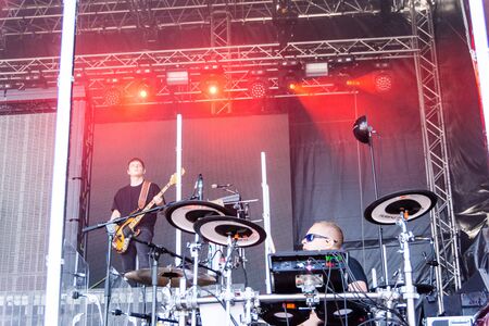 Kiel, Germany - June 28tht 2019:  The Band "Tokio Hotel" is performing on the HÃ¶rn Stageのeditorial素材